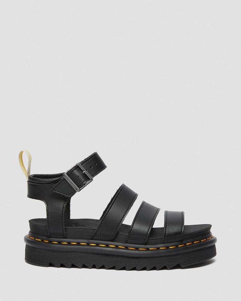 Black Women's Dr Martens Vegan Blaire Felix Gladiator Sandals | CA 301BEX